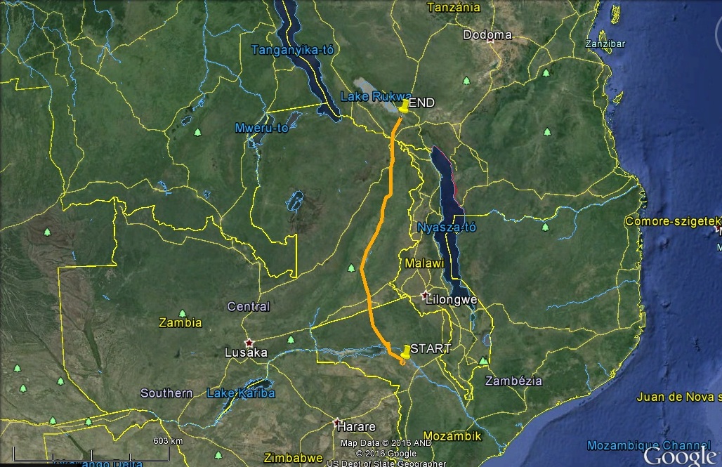 Hajdú 900km vonulás után érte el Kelet-Afrikát